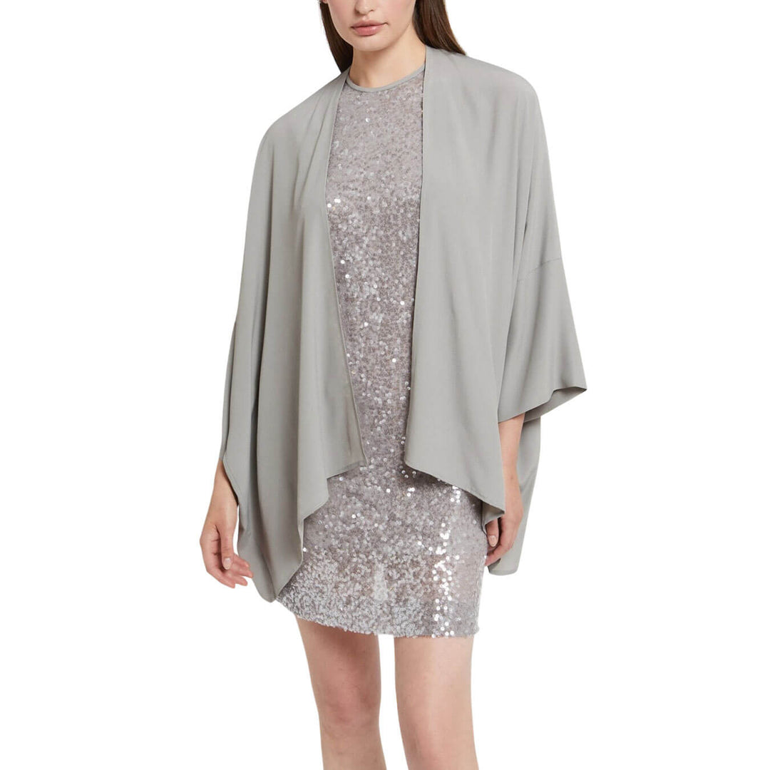 Ottod'Ame Giacca Donna, kimono, Misto Seta, Grigio