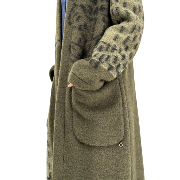 Ottod'Ame, Cappotto, Donna, Lana, Verde