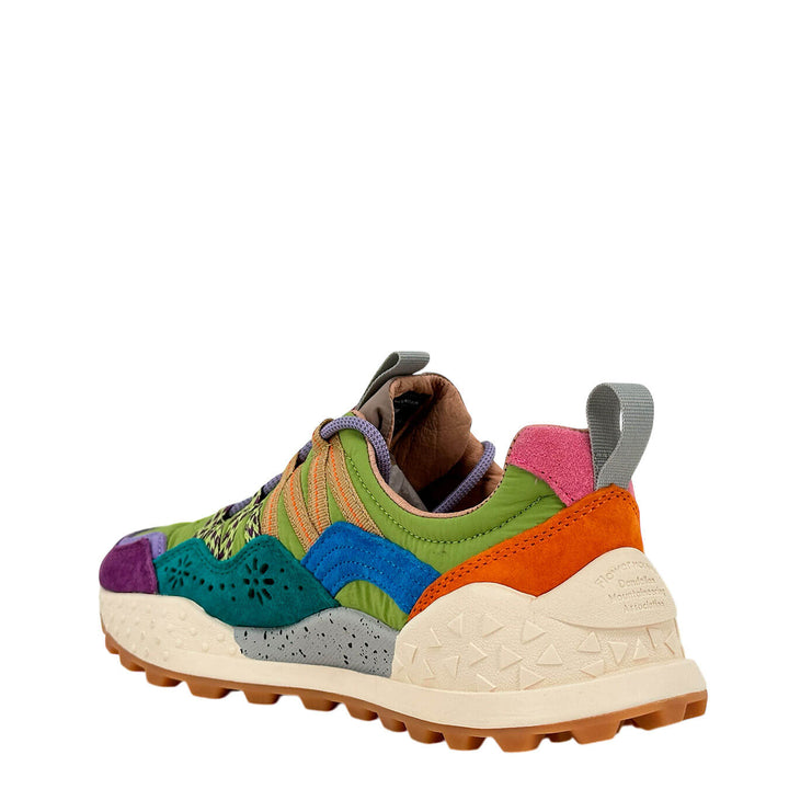 Flower Mountain Washi Sneakers Donna, Suede e Nylon, Verde