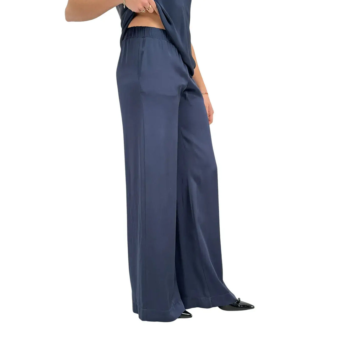 Ottod'Ame, Pantaloni, Donna, Elasticizzati, Blu Night
