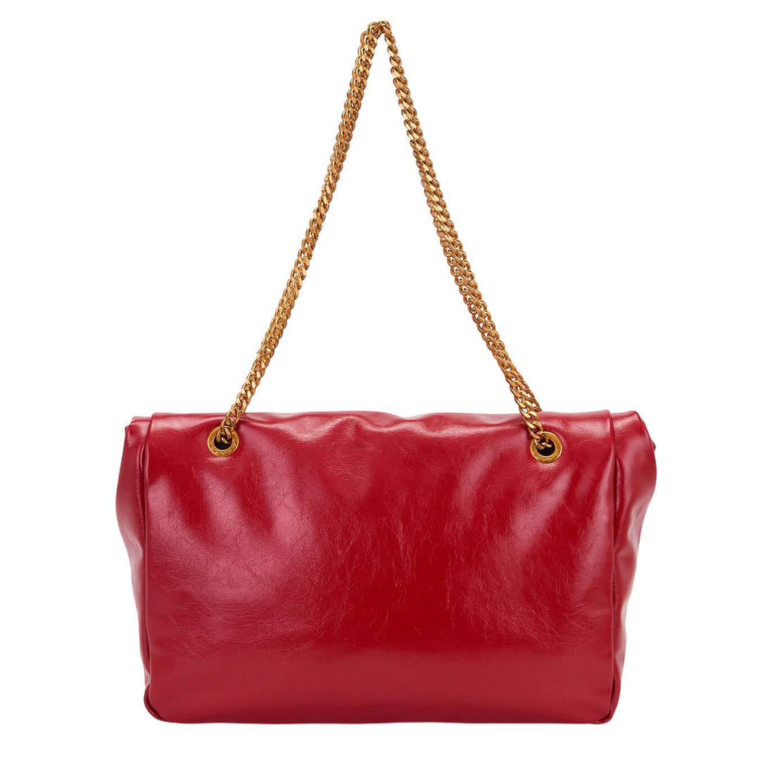 La Carrie Lumi Borsa Donna, Shoulder Bag, Patta, Ecopelle, Rosso