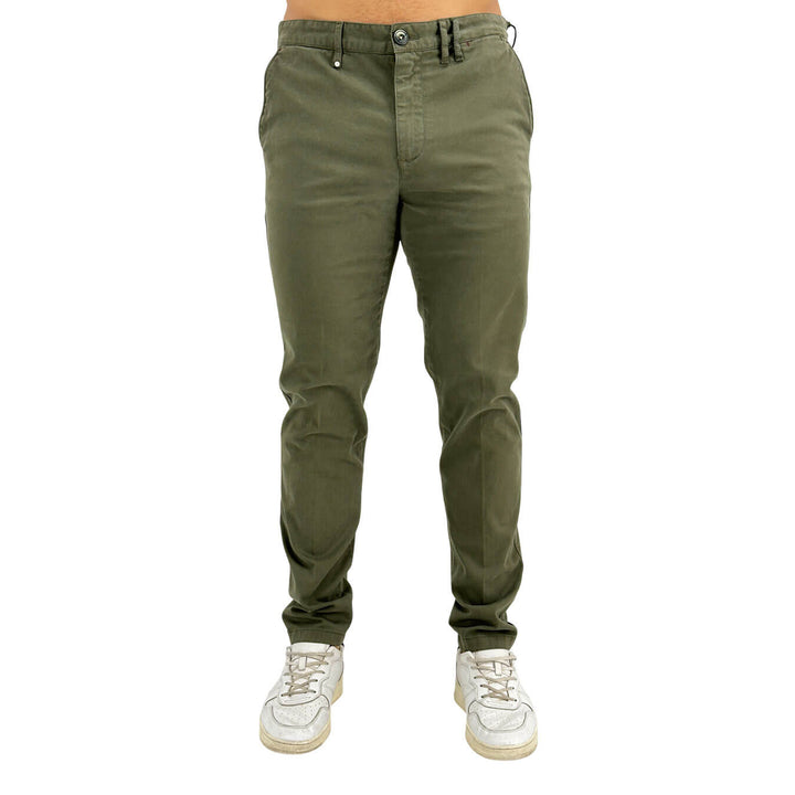 BL.11, Pantaloni, Uomo, Cotone, Verde