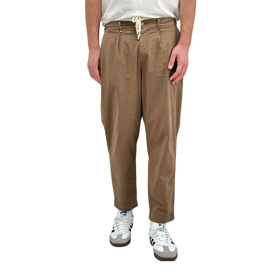 BL.11 Block Eleven Pantaloni Uomo, Coulisse, Cotone, Marrone