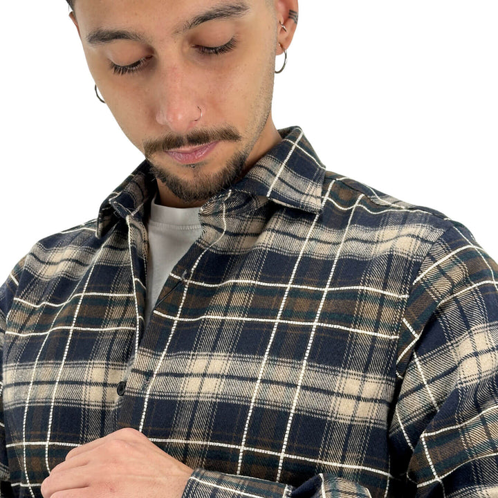Markup, Camicia, Uomo, Cotone, Marrone