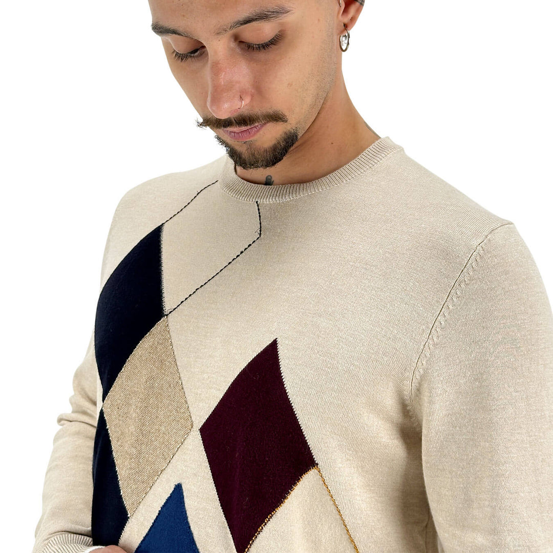 Markup, Maglia, Uomo, Viscosa, Beige