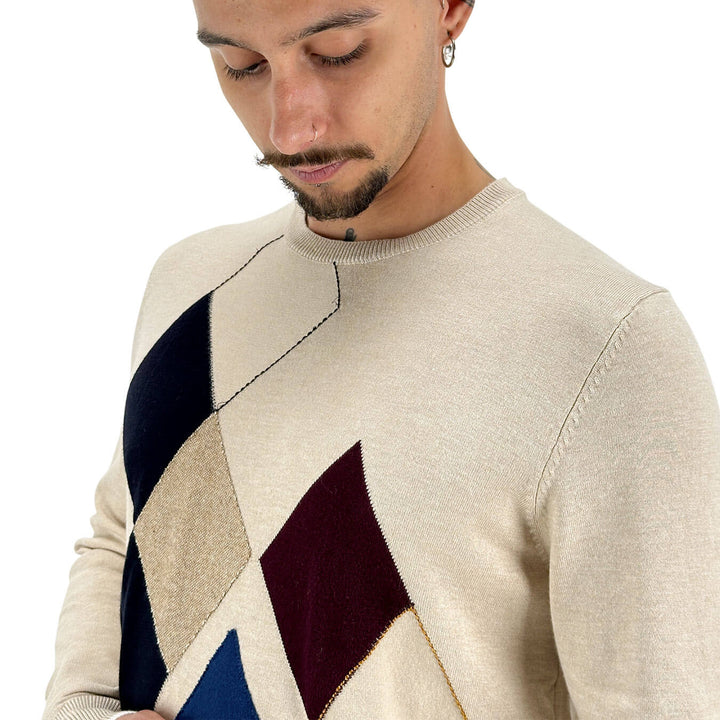 Markup, Maglia, Uomo, Viscosa, Beige