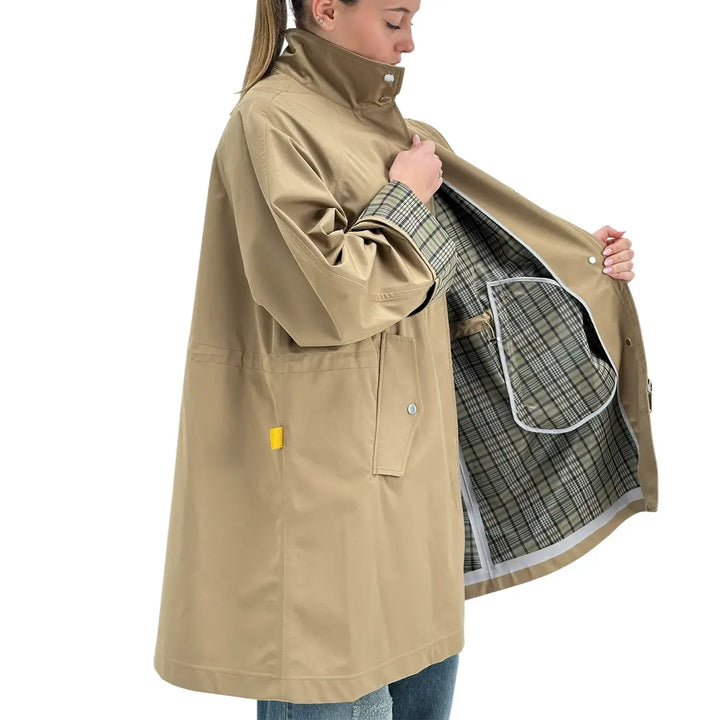 Oof Wear, Gabardina, Donna, Tessuto Misto, Beige