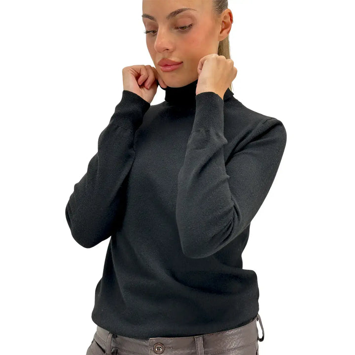 Motel, Maglia, Lupetto, Donna, Tessuto Misto, Nero