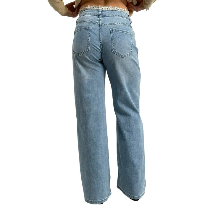 Bassini, Jeans, Donna, Cotone, Blu