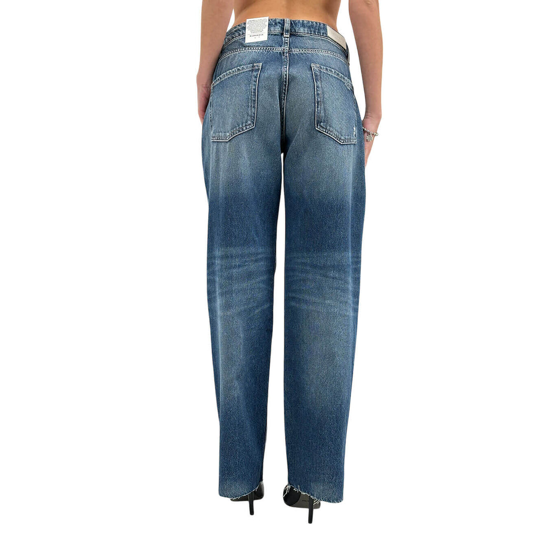 Icon Denim Bea Pantaloni Donna, Jeans, Cotone, Blu