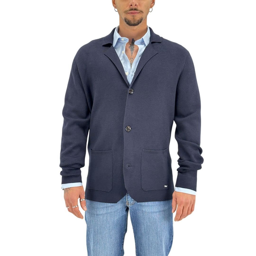Markup, Maglia Giacca, Tessuto Misto, Blu