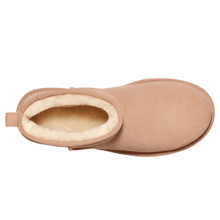 Ugg Stivali Donna, Classic Ultra Mini Con Plateau, Scamosciato, Sand