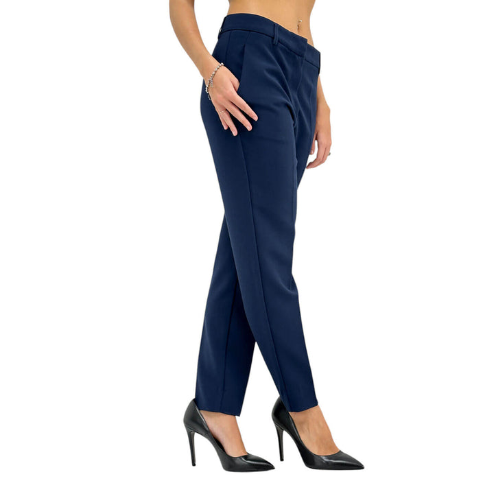 Ottod'Ame, Pantaloni, Donna, Giada, Misto Poliestere, Blu