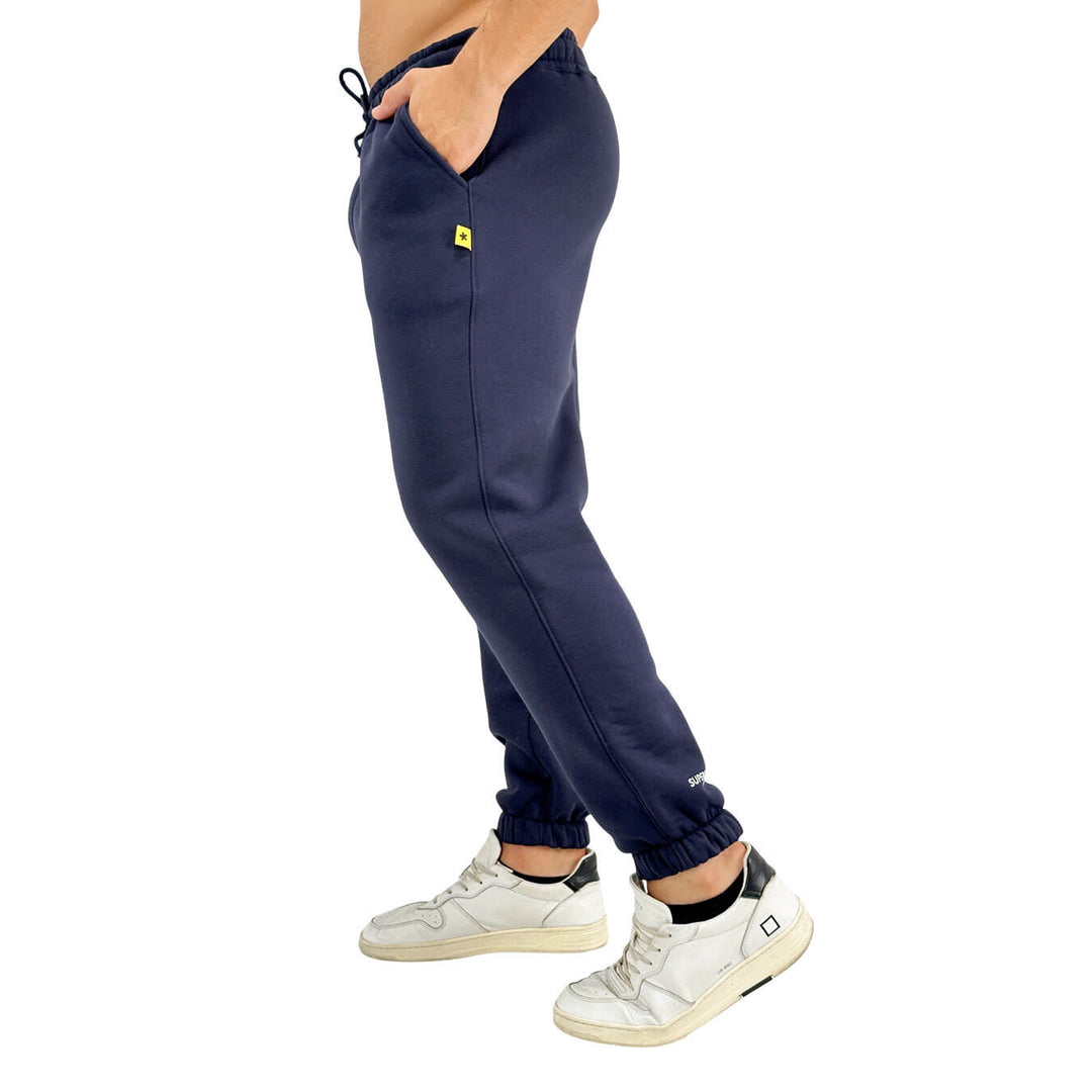 Superculture, Pantaloni, Uomo, Cotone, Blu