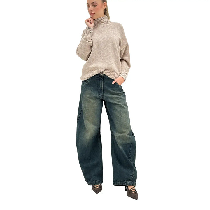 Motel, Jeans, Donna, Cotone, Blu