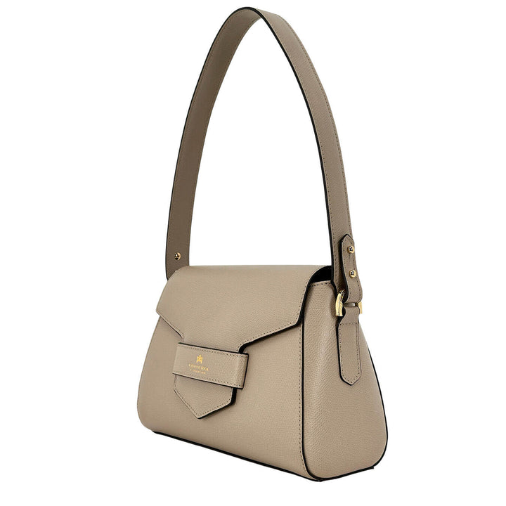 Cuoieria Fiorentina Maia Borsa Donna, Flap Bag Piccola, Pelle, Grigio