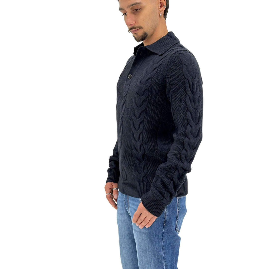 Markup Maglia Polo, Tessuto Misto, Blu
