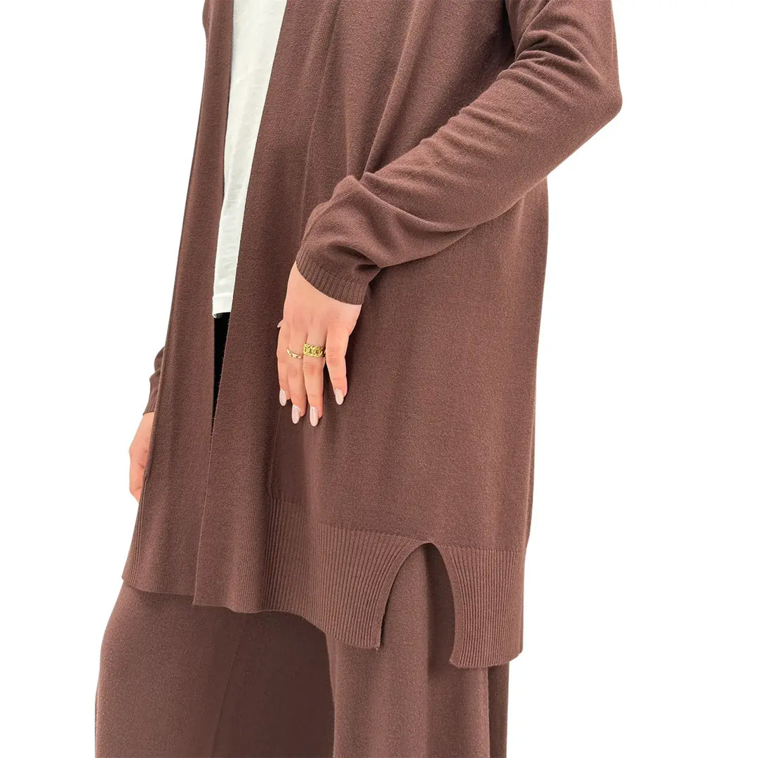 Kontatto, Cardigan , Donna, Tessuto Misto, Marrone