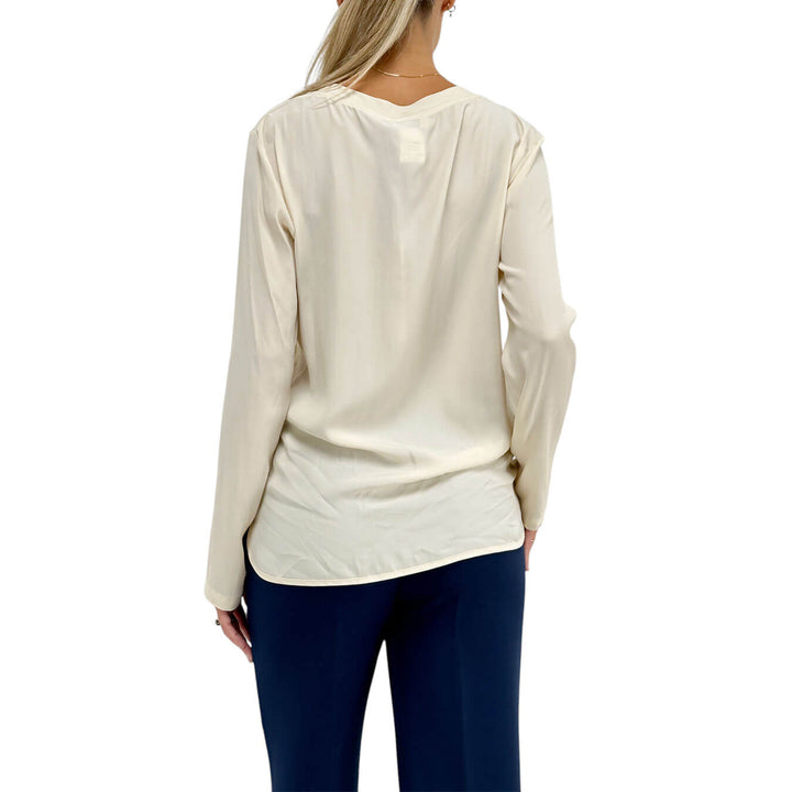 Ottod'Ame, Blusa, Donna, Serena, Acrilico, Avorio