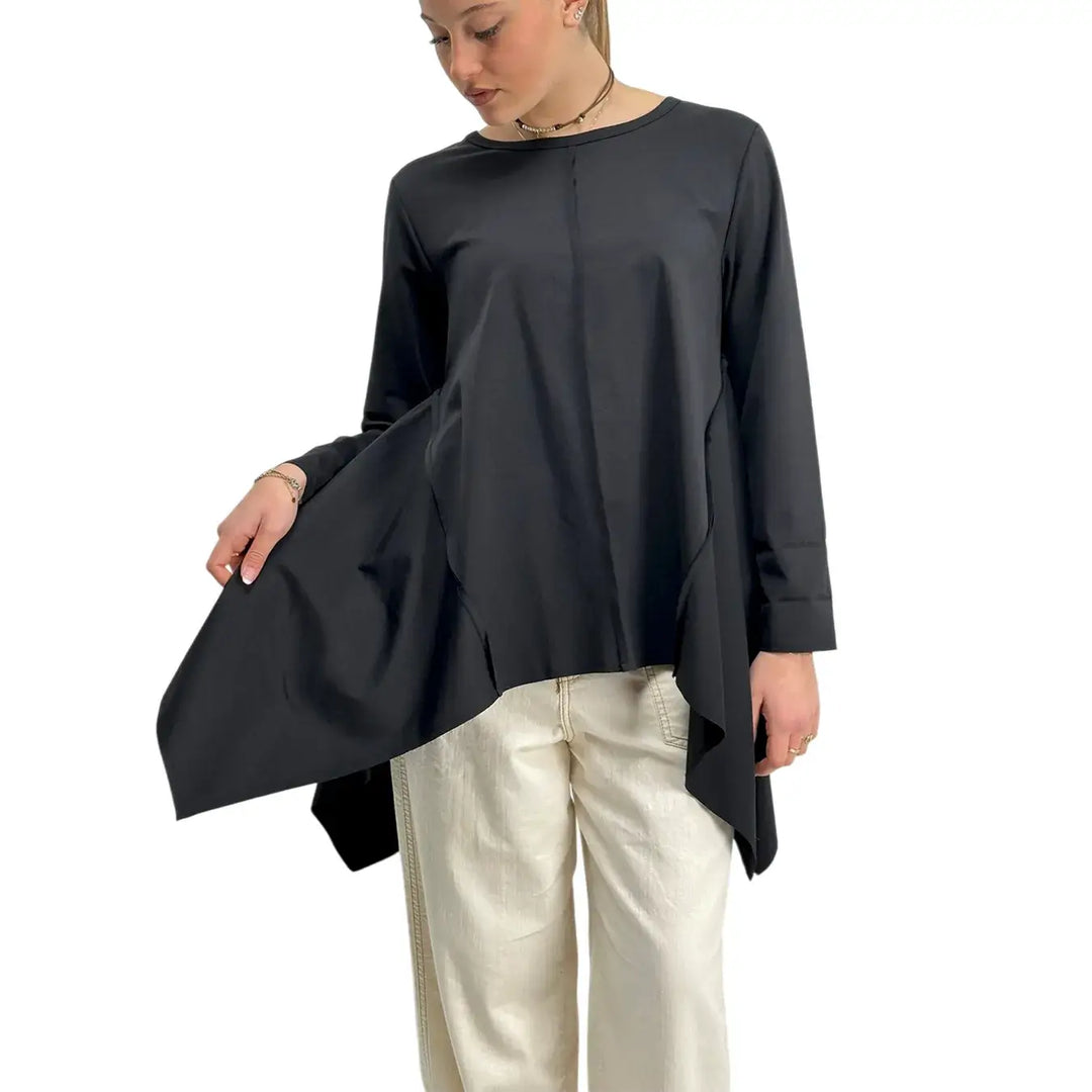 Bassini, Maglia, Donna, Tessuto Misto, Nero