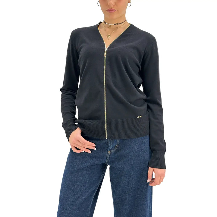 Koralline, Maglia, Donna, Tessuto Misto, Nero