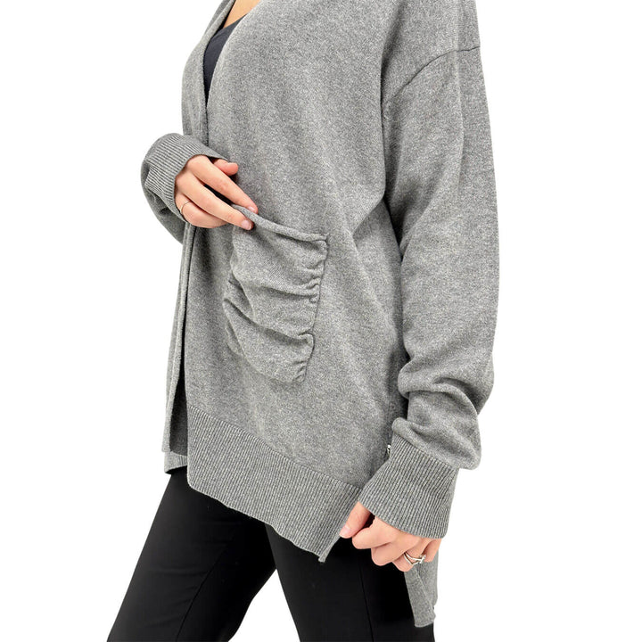 Relish, Cardigan, Donna, Salamina, Cotone, Grigio