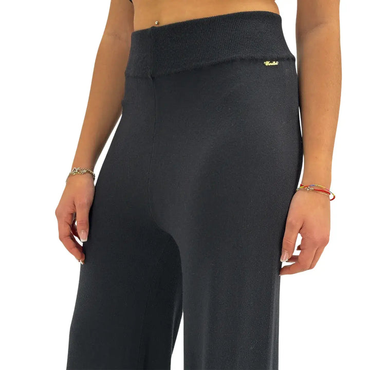 Koralline, Pantaloni, Donna, Tessuto Misto, Nero