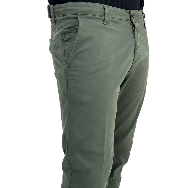 Moro Chino Pants, Men, Regular Fit, Cotton, Green