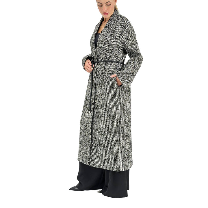 Ottod'Ame, Cappotto Lungo, Monopetto, Lana, Grigio