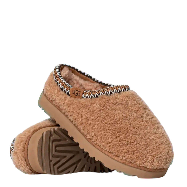 Ugg Tasman Scarpe Donna, Ciabatta, Sabot, Maxi Curly, Pecora, Chestnut