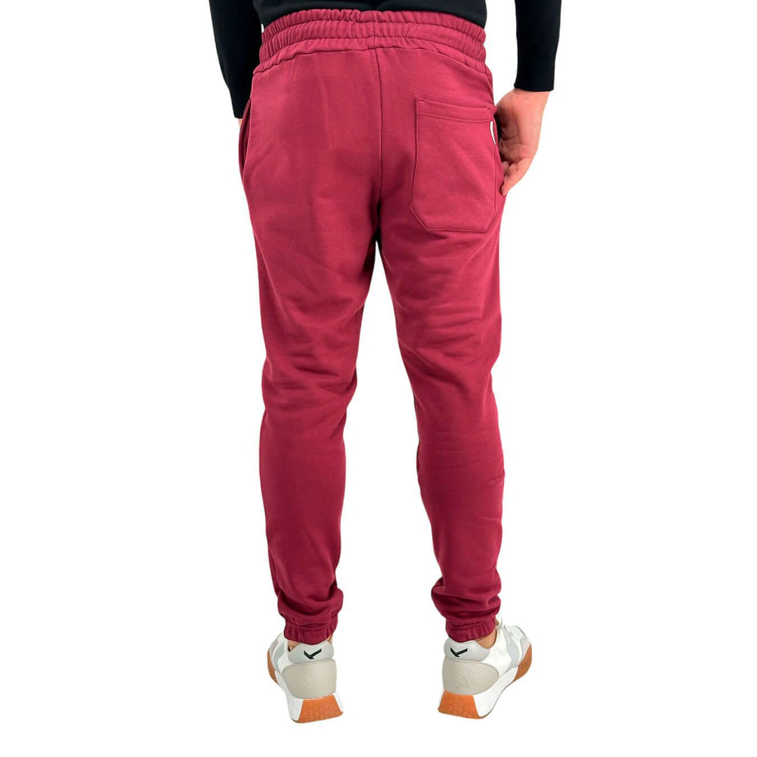 BL.11 Block Eleven Pantaloni Uomo, Coulisse, Lungo, Cotone, Bordeaux