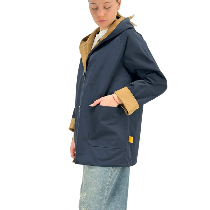 Oof Wear, Giacca, Double Face, Donna, Marrone e Blu