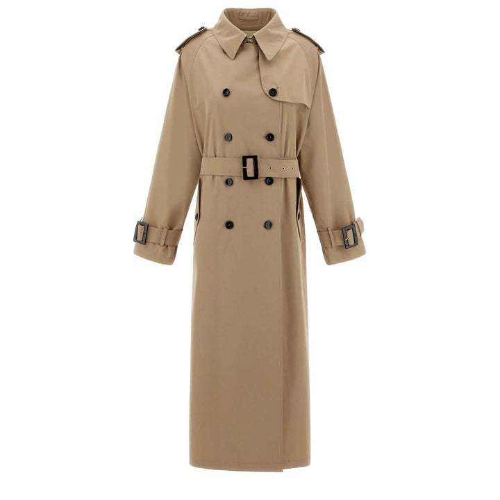 Herno Trench In Light Cotton Canvas Donna, Lungo, Cotone, Beige - BassiniBoutique.it