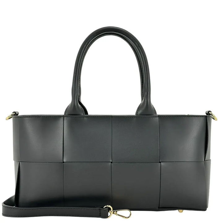 Bassini, Borsa, Donna, Greta, Pelle, Nero