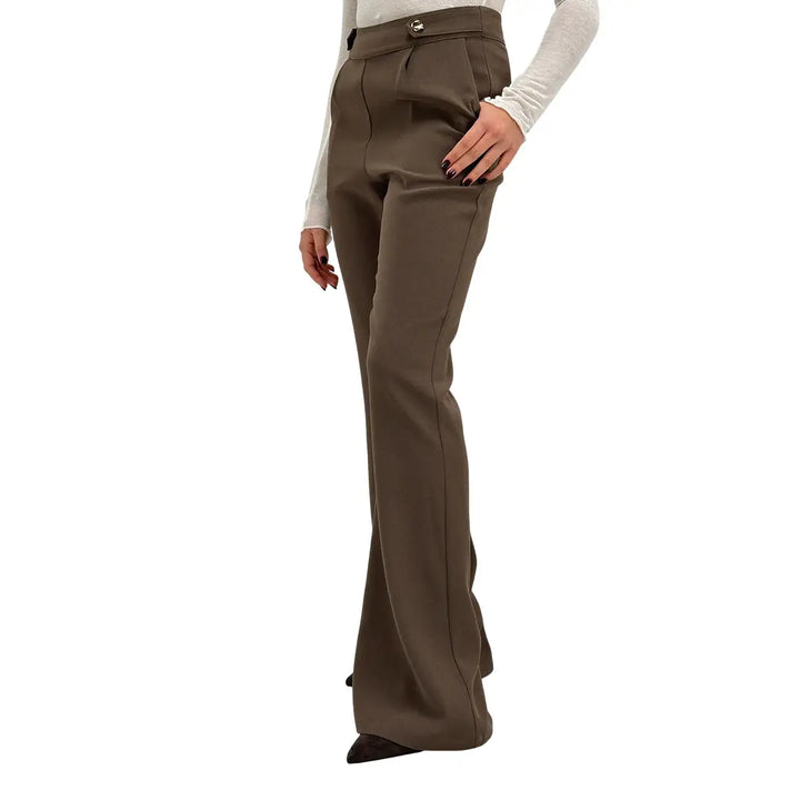 Koralline, Pantaloni, Donna, Poliestere, Marrone