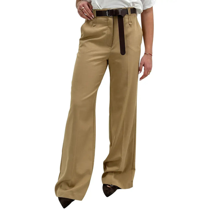 Kontatto, Pantaloni, Donna, Tessuto Misto, Beige