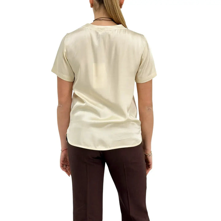Ottod'Ame, Blusa, Donna, Morbida, Latte