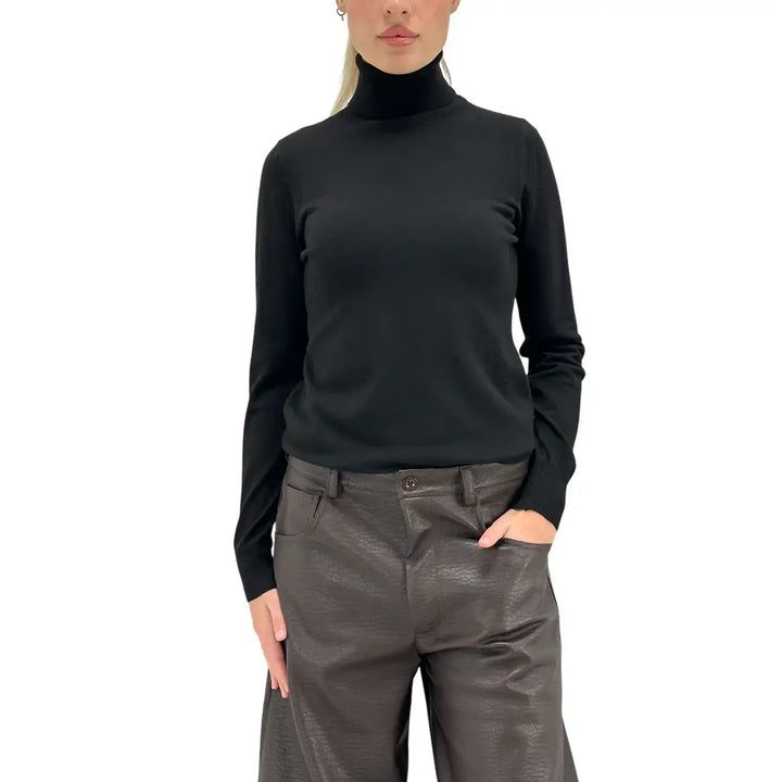 Motel, Maglia, Lupetto, Donna, Tessuto Misto, Nero