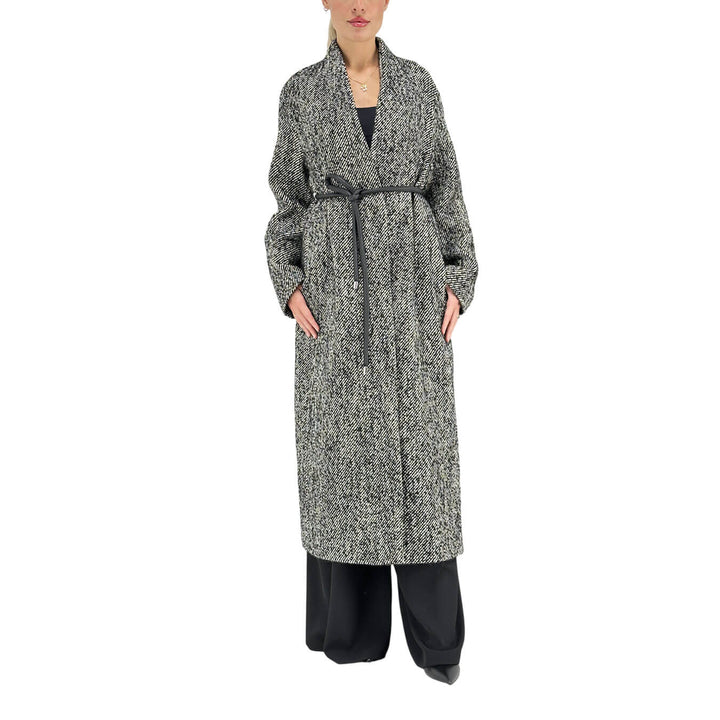 Ottod'Ame, Cappotto Lungo, Monopetto, Lana, Grigio