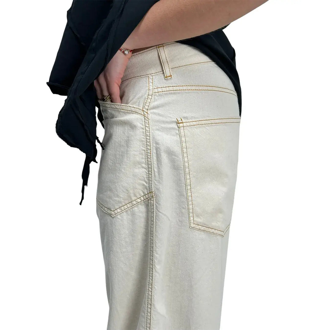 Kontatto, Pantaloni, Donna, Cotone, Bianco