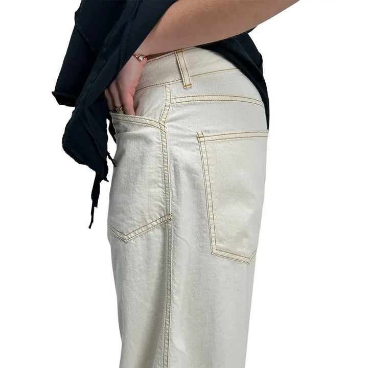 Kontatto, Pantaloni, Donna, Cotone, Bianco