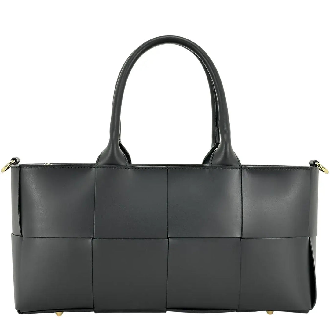 Bassini, Borsa, Donna, Greta, Pelle, Nero