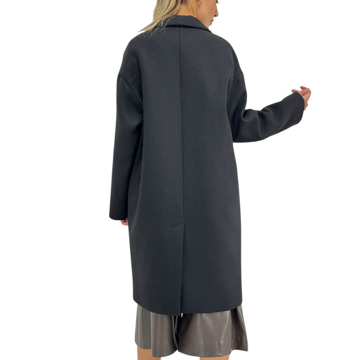 Ottod'Ame, Cappotto, Donna, Simona, Misto Lana, Nero