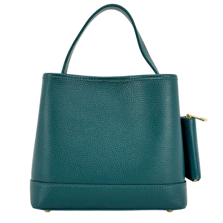 Avenue67 Filippa Borsa Donna, Secchiello, Pelle Dollaro, Verde