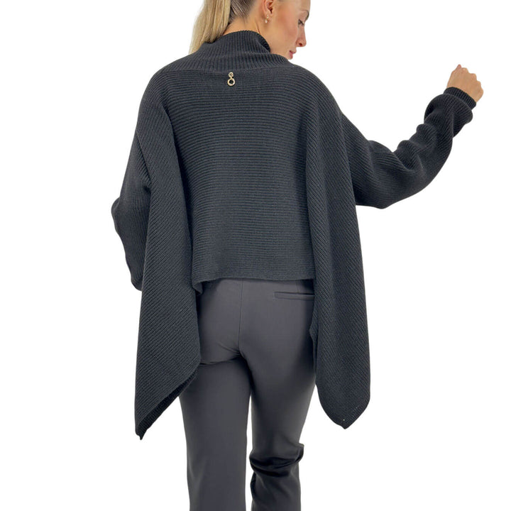 Relish, Maglia, Donna, Taso, Collo Alto, Acrilico, Nero