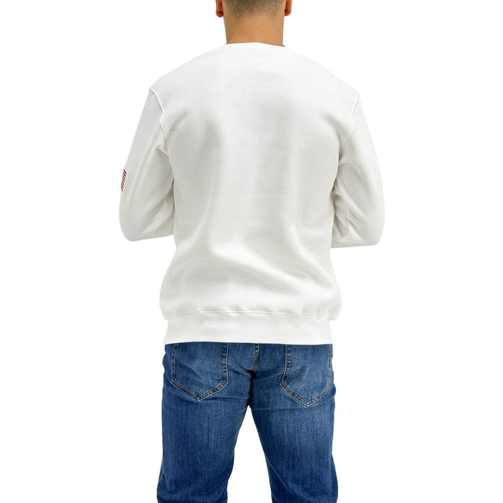 Superculture, Felpa, Uomo, Cotone, Bianco