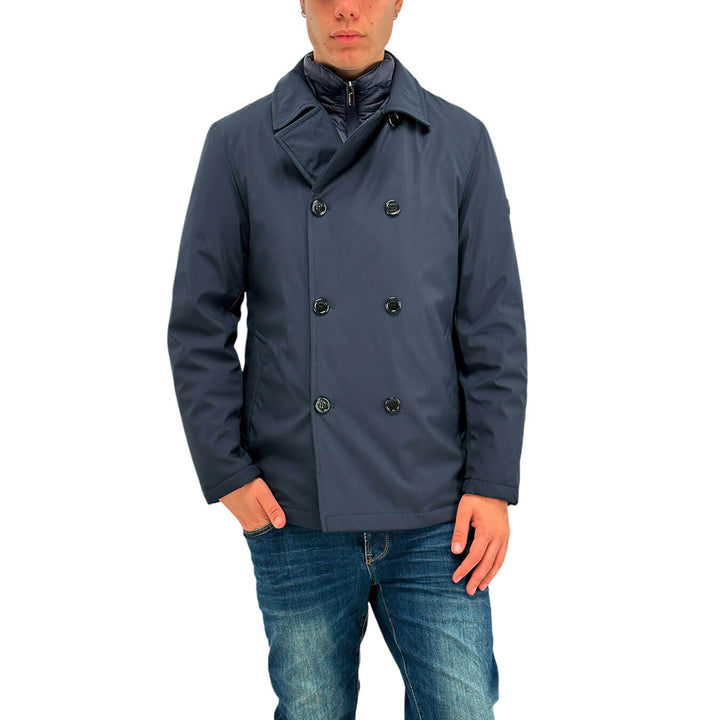 MarKup Giubbotto Uomo, Softshell, Pettorina, Impermeabile, Blu