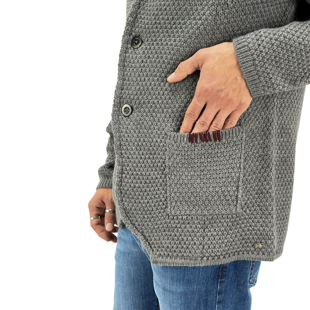 Markup, Blazer-Maglia, Uomo, Tessuto Misto, Grgio