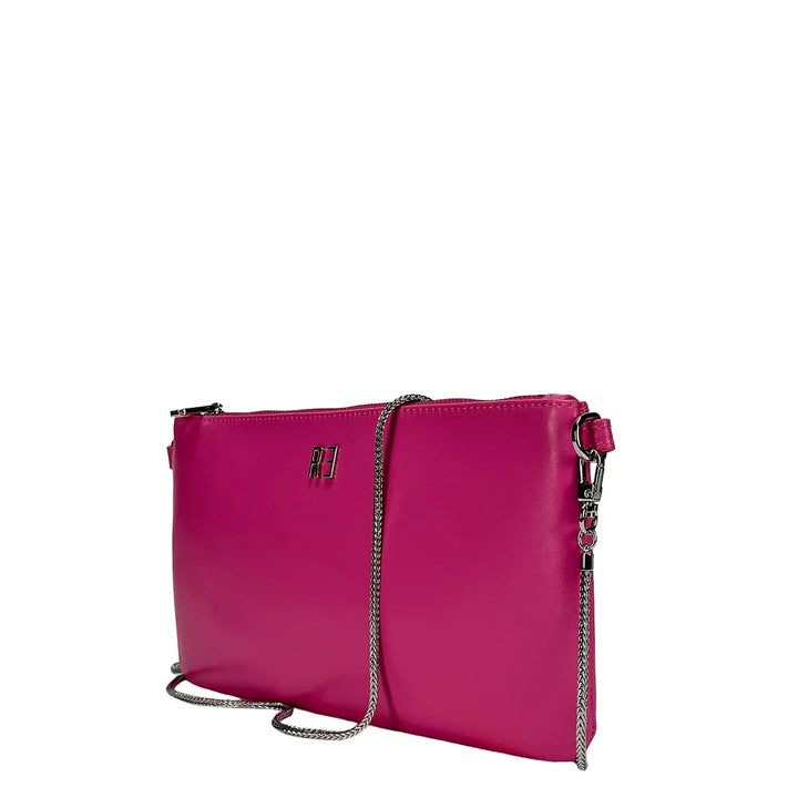 Rebelle Vittoria Borsa, Soiree Range, Pochette, Pelle, Fucsia