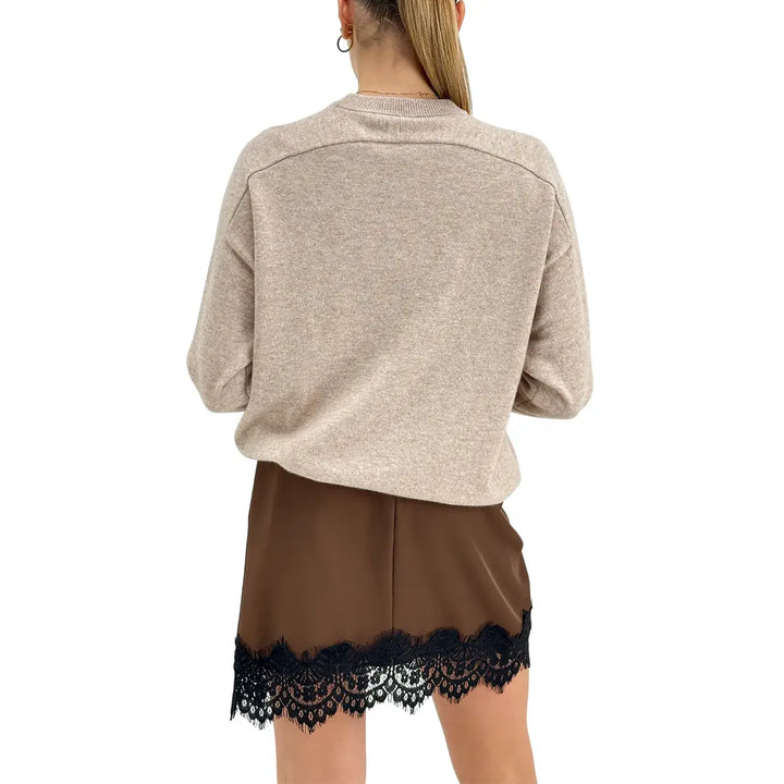 Tensione In, Maglia, Donna, Lana, Beige